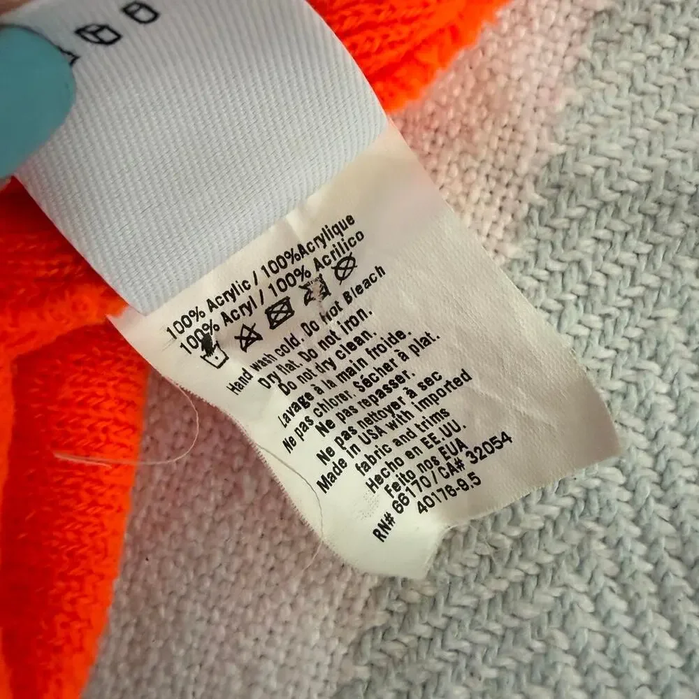 Urban outfitters neon orange beanie hat